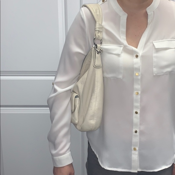 Coach White Leather Hobo Bag - Picture 3 of 11